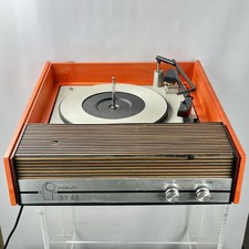 Repair FIDELITY HF43 TURNTABLE Vintage Orange Record Player 1970s 33/45 Spares
