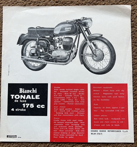 Bianchi tonale motorcycle - tonale,