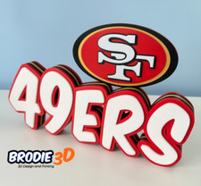 Custom 49ers Name Sign – 3D