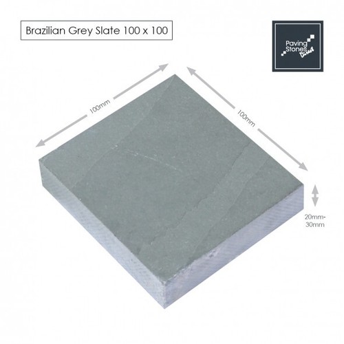 Brazilian grey slate setts - brazilian,