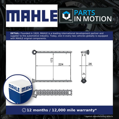 Heater matrix fits - matrix, 308