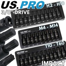 US PRO IMPACT Hex Torx Spline