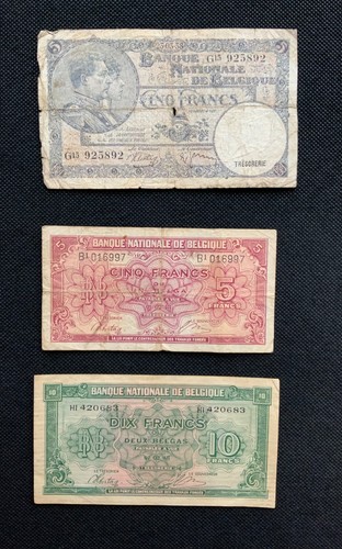 Belgium banknotes three - belgium,