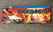 Rock Band 4 Fender Stratocaster + Game For PS4 / PS5. Rockband 4. New!