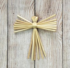 Handcrafted straw corn dolly - handcrafted,