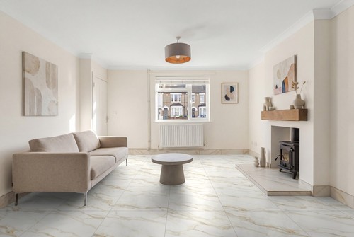 White gold 600x600mm marble - white/gold,