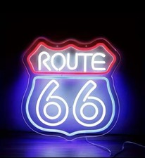 Historic Route 66 Neon Sign