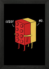 Cartoon Lego Brick Refusal