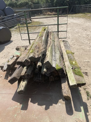 Scrap old railway - railway, sleepers