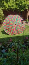 Retro ( 70,s80,s)Large Sun umbrella, Patio table/Beach, garden,  Collect Only