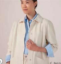 Denim & Co Cotton Twill Casual Jacket  Off White 3XL 100% Cotton RRP £49