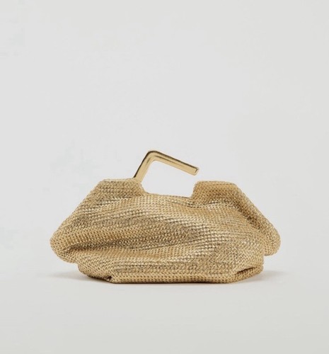 Zara gold clutch - zara,