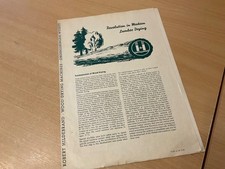 1953 ROBERT HILDEBRAND HD75 WOOD DRYER INDUSTRIAL SALES BROCHURE / LEAFLET