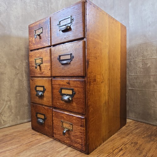 Vintage 1940s oak bank 8 - bank, of