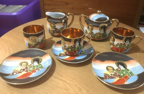 Vintage hand painted japanese - hand,