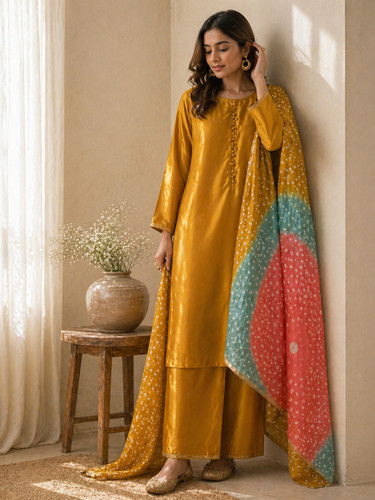Mustard yellow satin - mustard,