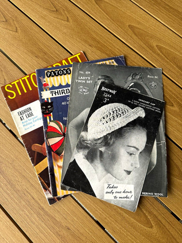 Vintage knitting pattern and - knitting,