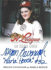 A League of their Own Megan Cavanagh as Marla Hooch Signed Custom Cards JSA