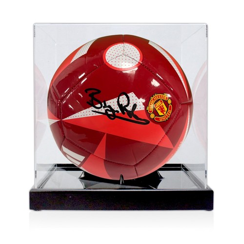 Bryan robson signed manchester - signed,