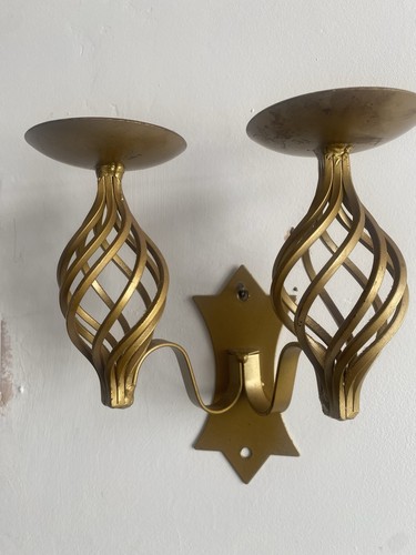 Vintage gold toned - wall, sconce