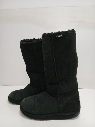 Emu ladies black suede - black,
