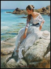 Lady Sitting on the Rock - DIY