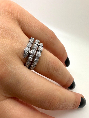 9ct white gold snake - gold,