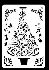 Stencil 7 christmas - stencil, x