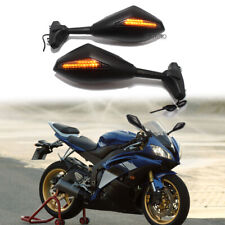 For Yamaha FZ6R YZF R6 R6S 600 FZ R600 Motorcycle LED Amber Turn Signals Mirrors
