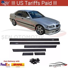 BODY SIDE MOLDING Door MOULDING TRIM for BMW 1992-1998 E36 M3 style 4 door Sedan