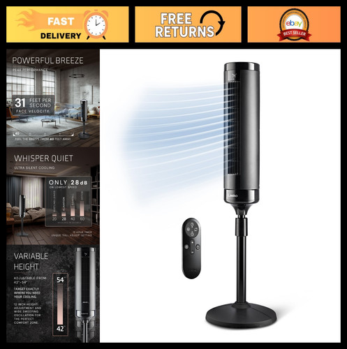 Adjustable height tower fan - adjustable,