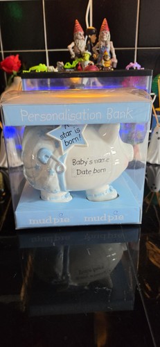 Vintage mudpie large baby bank - vintage,