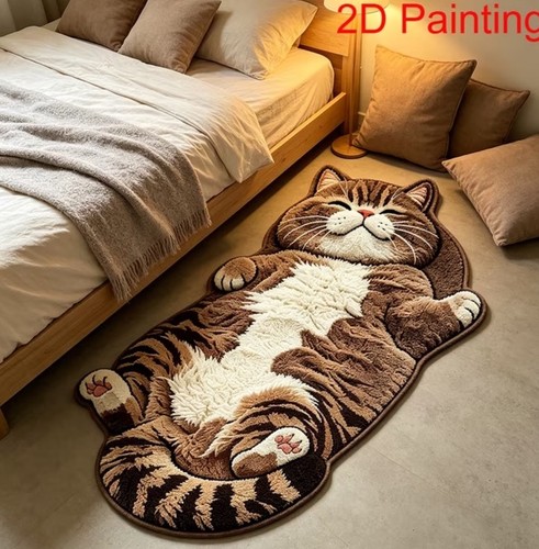 Cat shaped children rug - cat, children’s