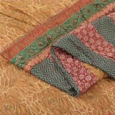 Sanskriti Vintage Sarees Pure Georgette Hand Beads Pre Stitched Lehenga 5Yd Sari