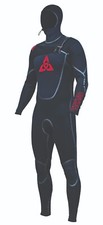O'Shea STEALTH TWO  5/4/3mm HOODED Front Zip Wetsuit Steamer