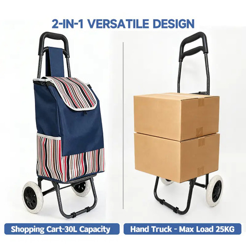 Folding shopping trolley cart - trolley,