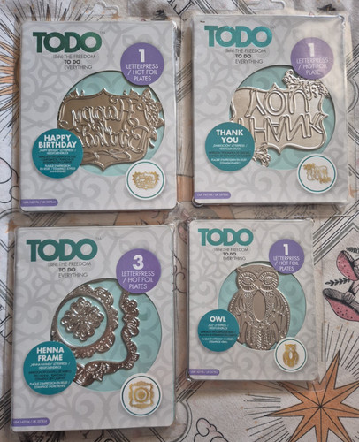 Todo letterpress hot foil - todo,