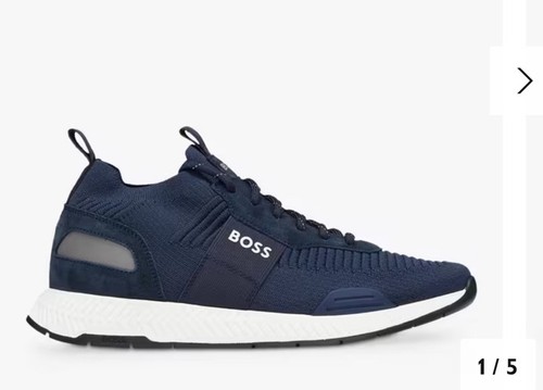 Boss titanium runn trainers - titanium,