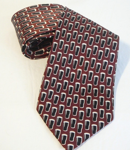 Guinness tie brown irish beer - brown,
