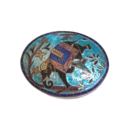 Indian turquoise enamel - indian,