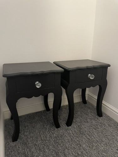 Pair black french - black, bedside