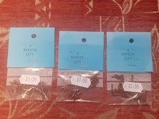 copper rivets 1/16" x 1/4"  3 packs 150 total