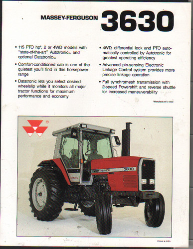 Massey ferguson 3630 115hp - massey-ferguson, "3630"
