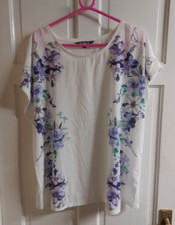 Bonmarche White Floral Sparkly