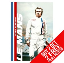 STEVE MCQUEEN LE MANS POSTER BB1 PRINT A4 / A3 SIZE - BUY 2 GET ANY 2 FREE