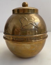 Vintage Souvenir 1924 Liptons Tea Caddy British Empire Exhibition - Stunning!!