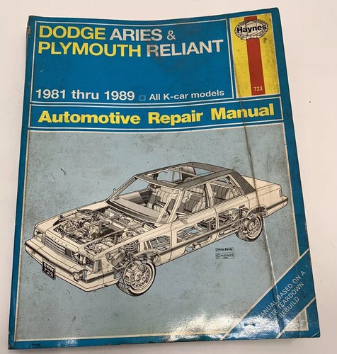 Haynes manual book - haynes, dodge