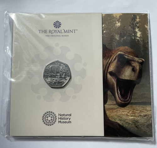50p tyrannosaurus rex coin - 50p, t-rex