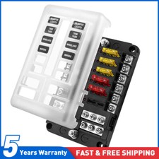 12V~32V Auto Car Power Distribution Board 12 Way Blade Fuse Box Block Holder NEW