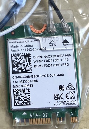 Intel ax210ngw dell wireless - intel,